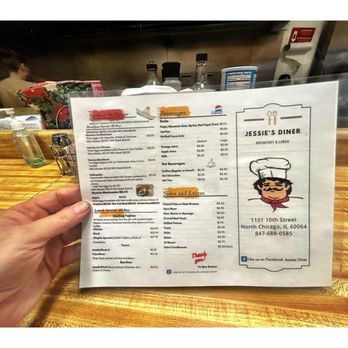 Jessie’s Diner menu 1