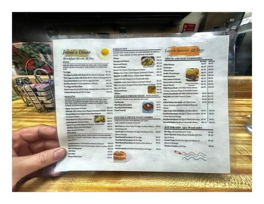 Jessie’s Diner menu 5